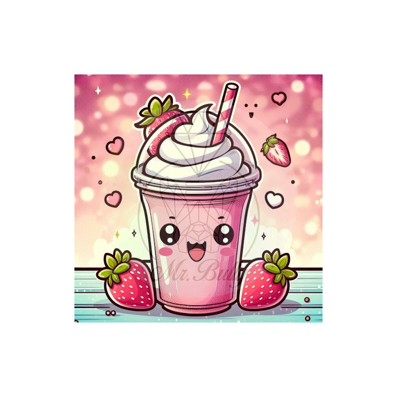 Eddy Erdbeer - Diamond Painting Bild