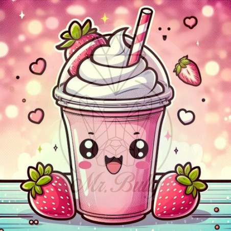 Eddy Erdbeer - Diamond Painting Bild