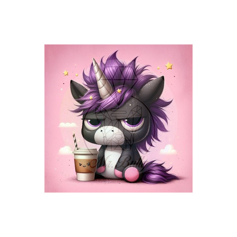 Grumpy Coffeecorn (CB) - Diamond Painting Bild (VORBESTELLUNG für Oktober 2024)