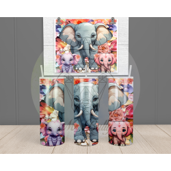 Tumbler "Elefant mit Baby 2" (20oz)