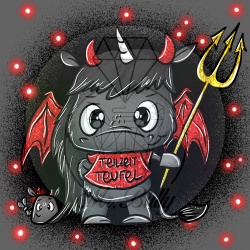 Teilzeitteufel - Diamond Painting Bild (Vorbestellung für Juli 2025)