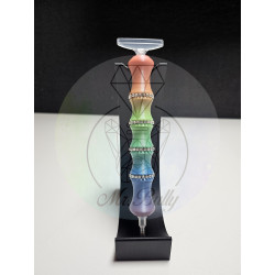 Sofortkauf: DP Stift - Modell 013 Rainbow matt - Strasssteine weiß