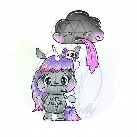 Kotzwolke 7 - Acrylaufsteller