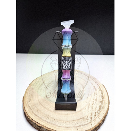 Sofortkauf: DP Stift - Modell 015 Vibrant Coral - Strasssteine