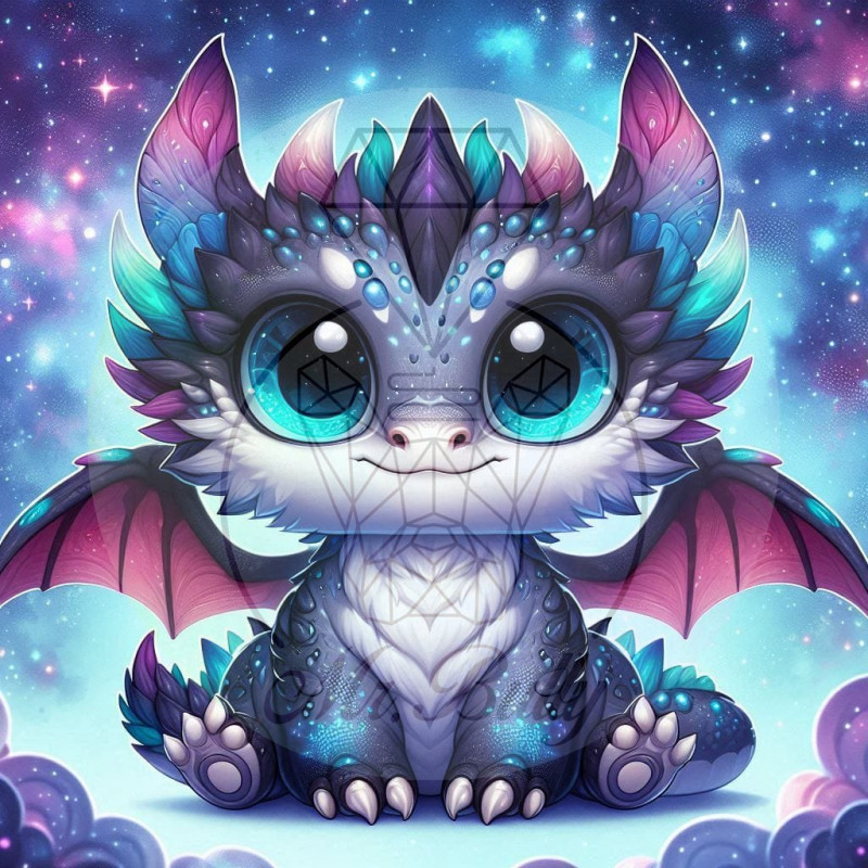 Sweet Dragon - Diamond Painting Bild