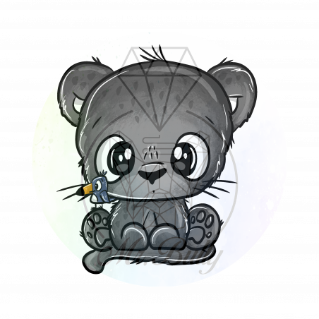 Babypanther - Acrylaufsteller
