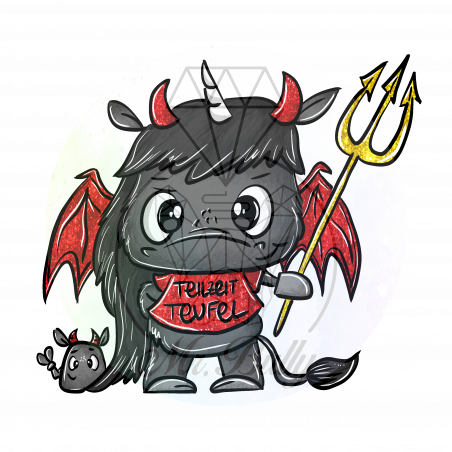 Teilzeitteufel - Acrylaufsteller