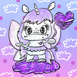 Wolkenhorn - Diamond Painting Bild (Full Fairy Dust)