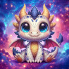 Galaxy Dragon - Diamond Painting Bild