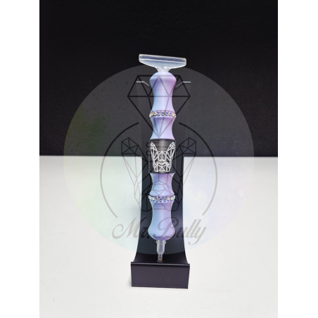 DP Stift - Modell 015 "Bully" in Tri-Color Rose Quartz mit Strasssteinen