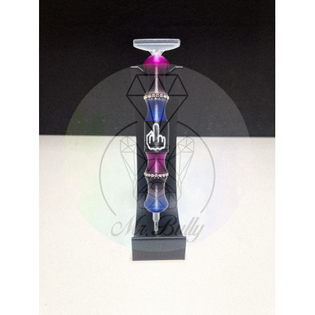 Sofortkauf: DP Stift - Modell 015 F**** You - Blau Lila Glitzer