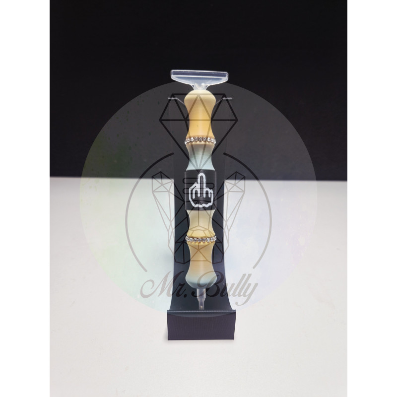 Sofortkauf: DP Stift - Modell 015 F**** You - Gelb Blau/Grau Verlauf