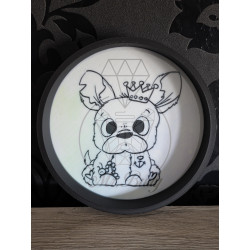 Würfelschale rund „Papa Frenchie“