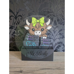 Schiffchenständer "Higland Cow"