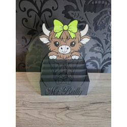 Schiffchenständer "Higland Cow"