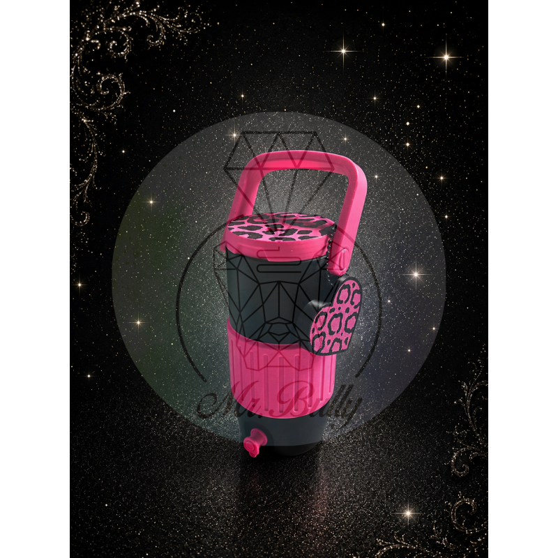 Dosenhalter-Set „Leo“ - magenta - für 0,33-l-Slim-Dosen mit Can Opener – Sofortkauf