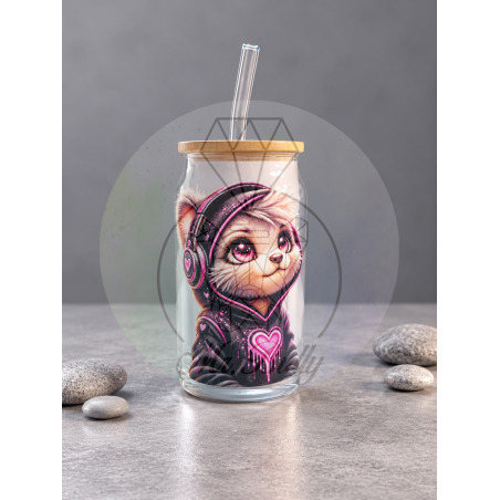 Sofortkauf: Can Glass / Motiv: Galaxy Beats Pink